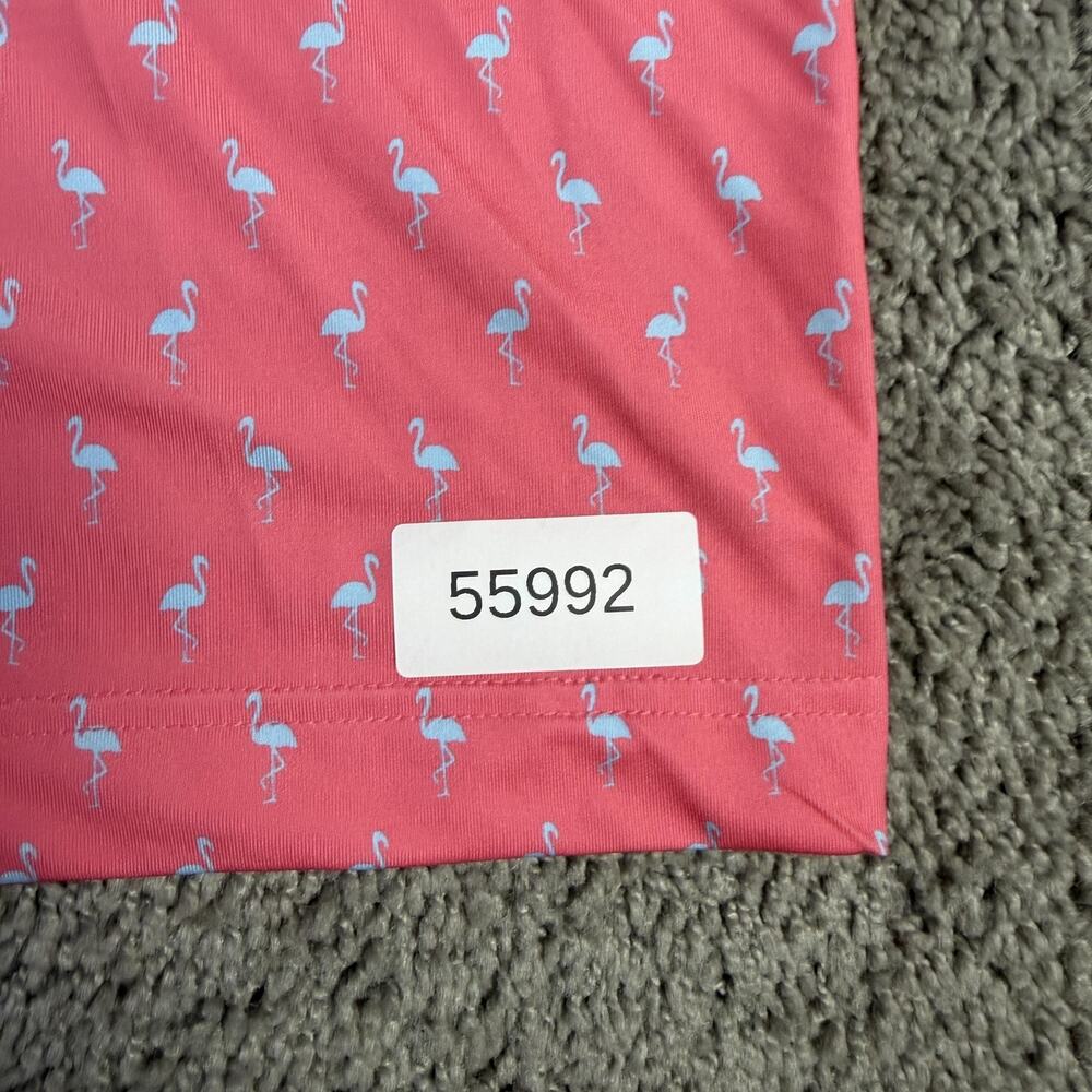 Men's Pink Polo with Light Blue Collar - Classic Lightweight Performance - Picture 11 of 11